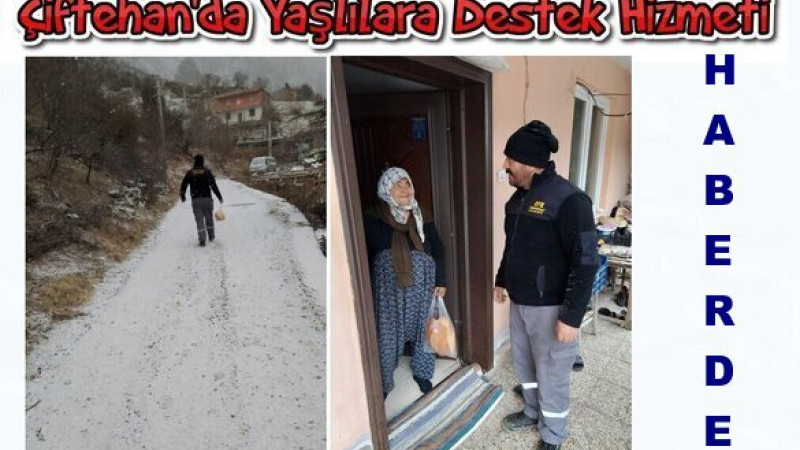 Çiftehan'da Yaşlılara Kış Seferberliği